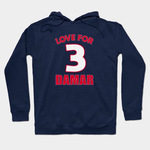 Love for Damar Hoodie by Dale Preston Design